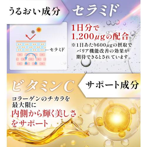 All-in-One Collagen Powder with 4 Skin-Beautifying Ingredients: Low-Molecular-Weight Collagen Peptides, Ceramides, Elastin, and Vitamin C. 120g