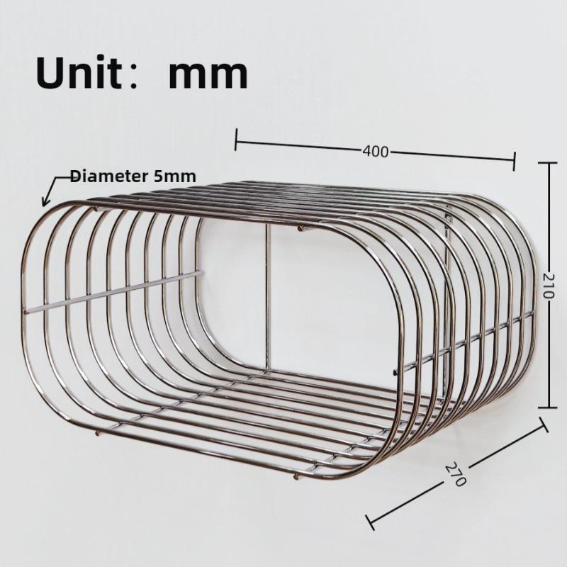 Wall Mounted Coffee Table Stainless Steel Side Tables Multifunctional Modern Tea Table Minimalist Luxury Living Room Tables