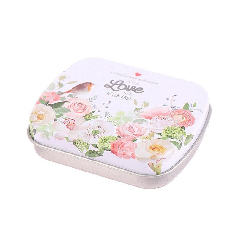 Hinged Tins Portable Storage Rectangle Empty Box Mini Small Metal Mini Skater