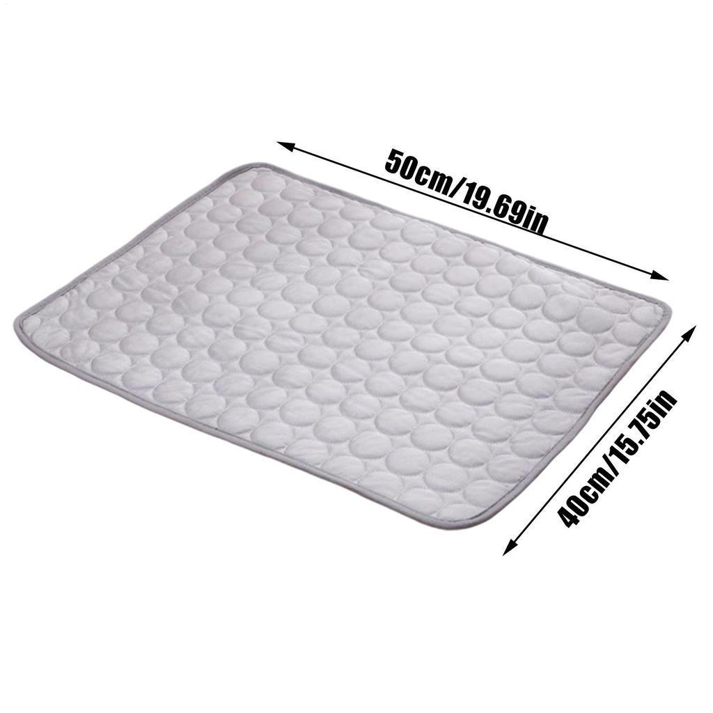 Pet Cooling Mat Summer Dog Cool Mat Foldable Reusable Pet Accessories Breathable Cat Cool Bed for Summer Outdoor Sleeping Beach