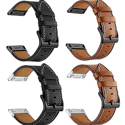 Kompatybilny skórzany pasek do zegarka z szybkozłączką dla Garmin Fenix 8/7X/7 Pro/6X/965/Epix