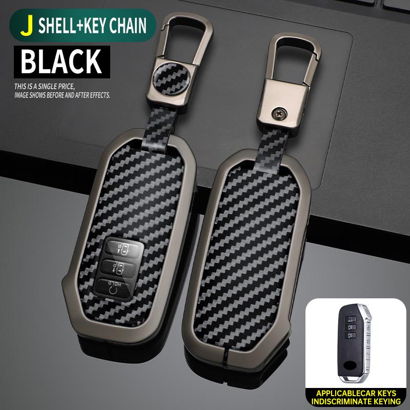 7 Buttons Zinc Alloy + Leather Car Key Case Cover for Kia 2025 Sportage 2025 Niro Hybrid 2025 Sorento MQ4 2025 EV6 GT-Line K8 V6