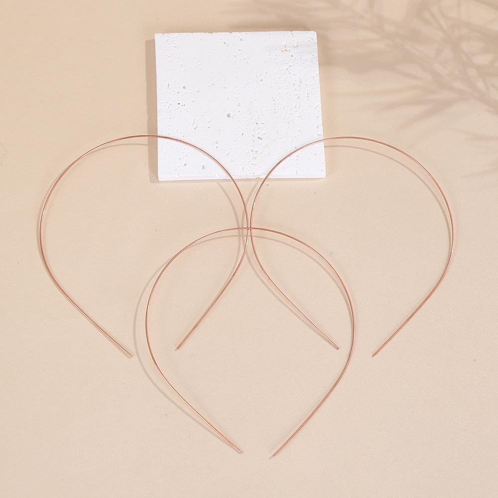 Stirnband aus Legierungsdraht: DIY handgefertigte halbfertige Metall-Stirnband-Rohmaterialien