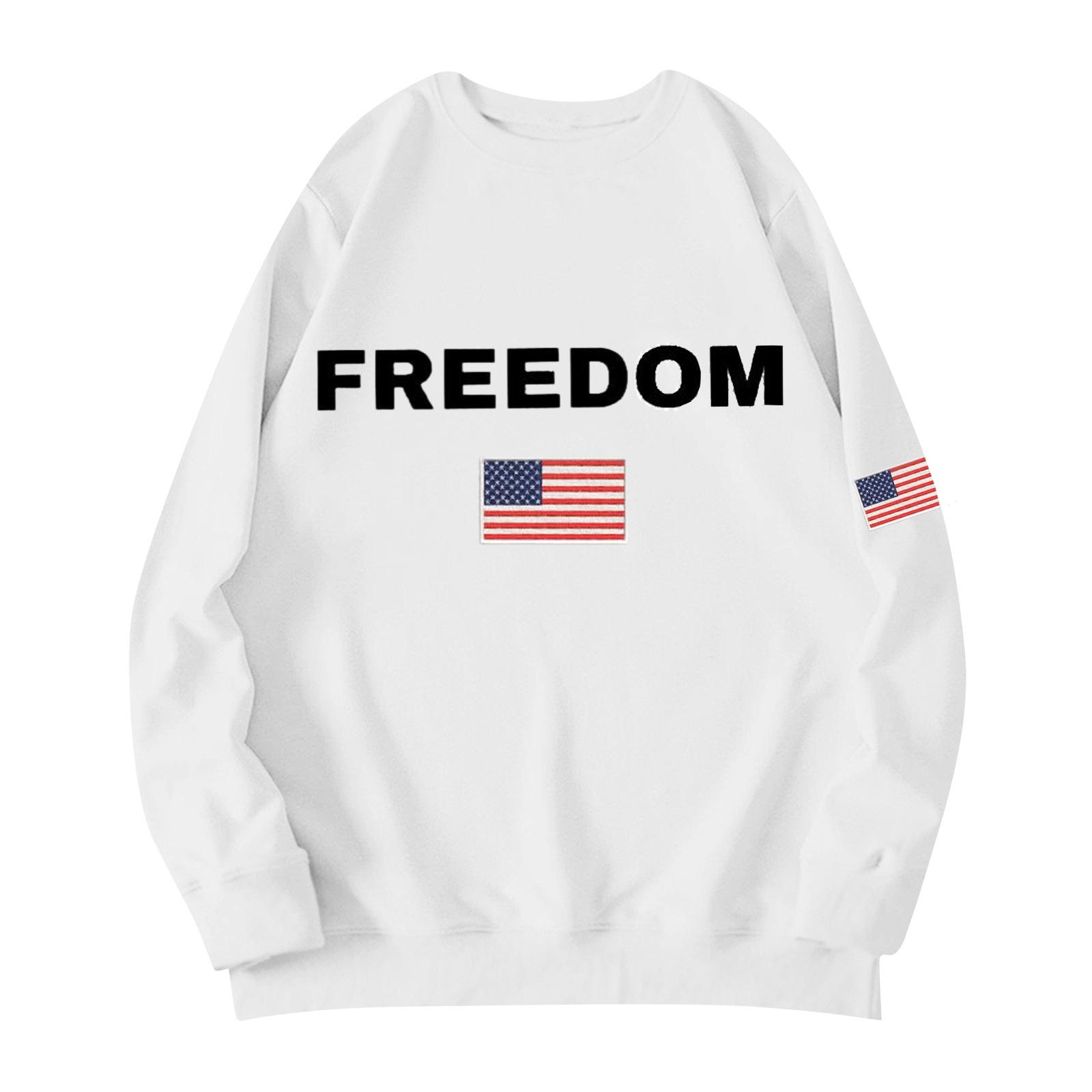 

Unisex Printed Round Neck Long Sleeved Loose Fitting Long Sleeved Casual Long Sleeved Top Hoodie XXXL белый