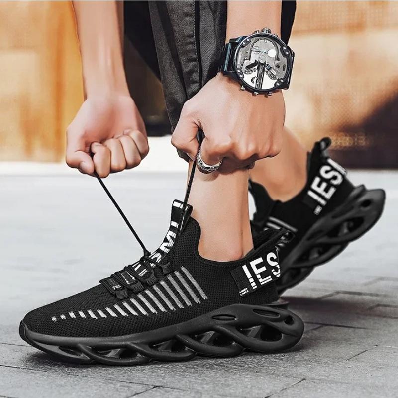 Summer Mesh Men Running Shoes Lightweight Sneakers Men Fashion Casual Walking Shoessoft Sole Casual Cushioning Jogging Sneakers