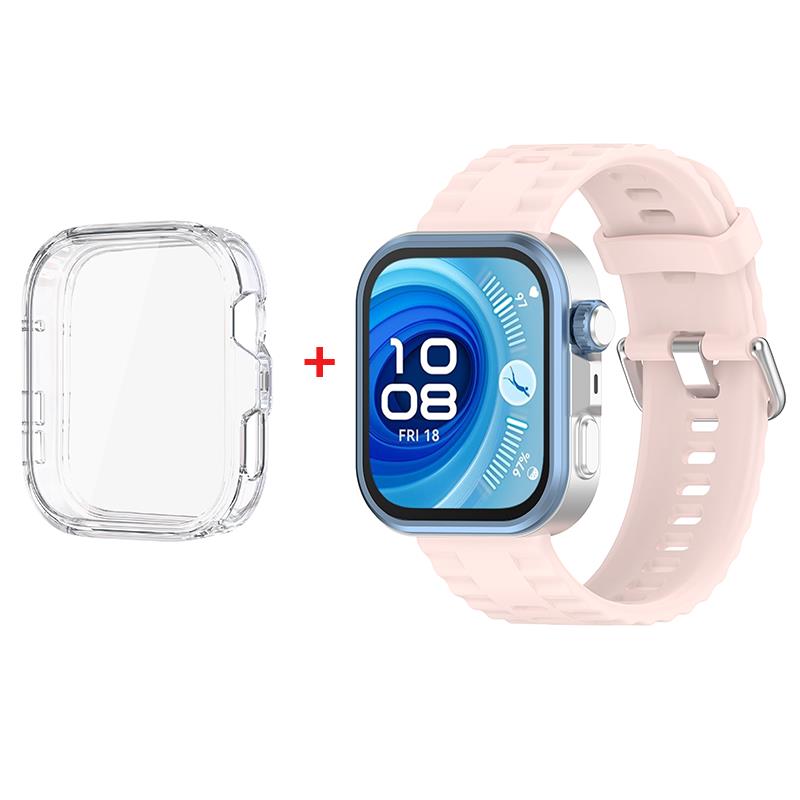 TPU Case+strap for Huawei Watch Fit 4 Pro SmartWatch Silicone Strap soft Cover for Huawei Watch Fit 4 Protective Accessories 7