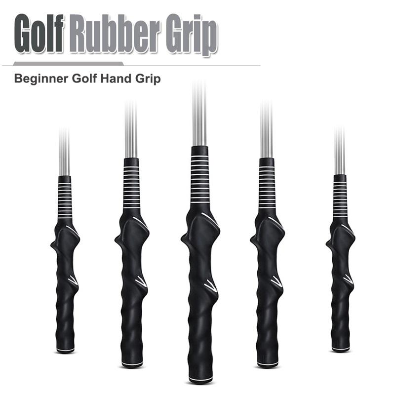 Universal Golf Rubber Grip Handle Swing Trainer Stable Standard Grip Non-Slip High Traction Golf Accessories