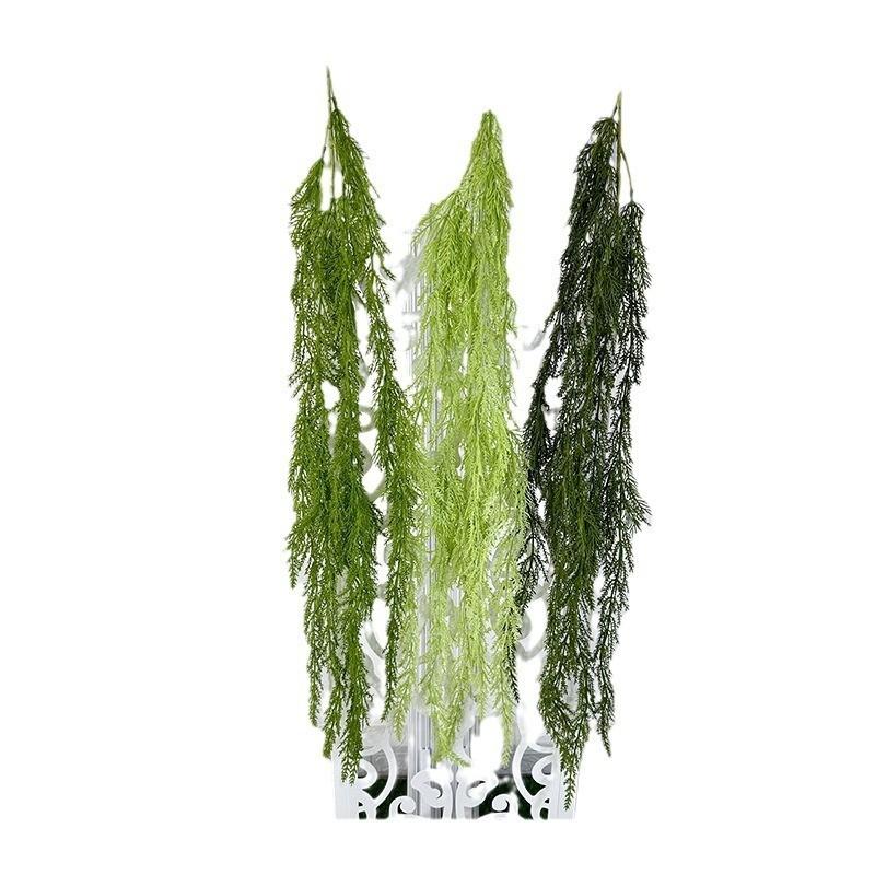 Fishing Yuanbao Pine Branches Artificial Greenery Wall Decor For Wedding Hall And Event Decoration