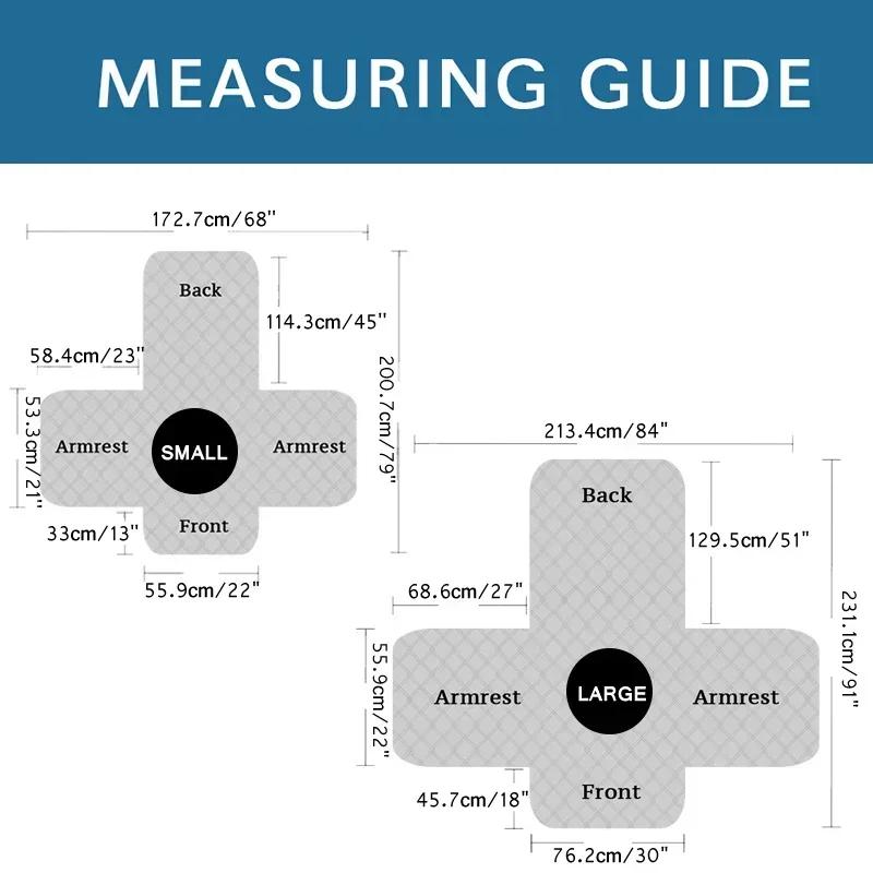 1 Seater Recliner Sofa Slipcover Pets Dog Kids Mat Multiple Sizes Non-slip Recliner Couch Cover Four Seasons Sofa Armchair Mats