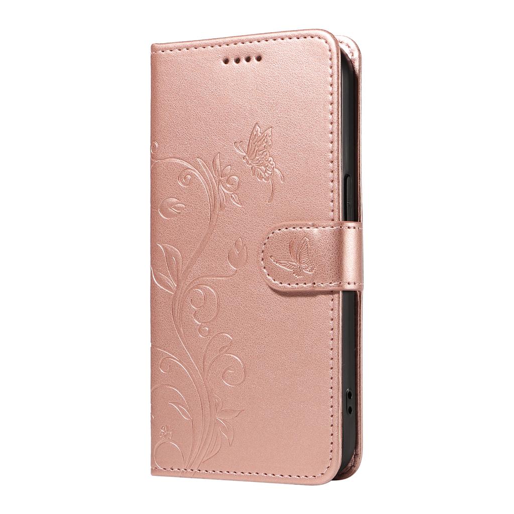 For Motorola Moto G75 5G PU Leather Cases Flower Pattern Wallet Stand Phone Cover with Strap