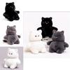 Adorável Brinquedo de Gato de Pelúcia Boneca de Gato Branca Macia Com Características Realistas Perfeito Para Abraçar