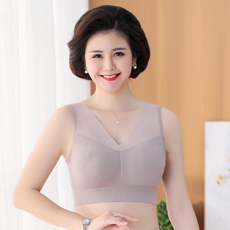 Women Large Chest Minimizer Wireless Full Cup Vest Style Sleep Sports Bra
