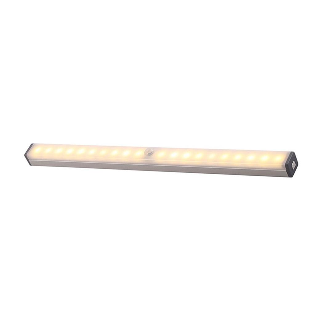 LED Cabinet Light Stripe Sensor USB Charging Lamp Body Induction Night-light Home Cupboard Closet Kitchen Lighting
