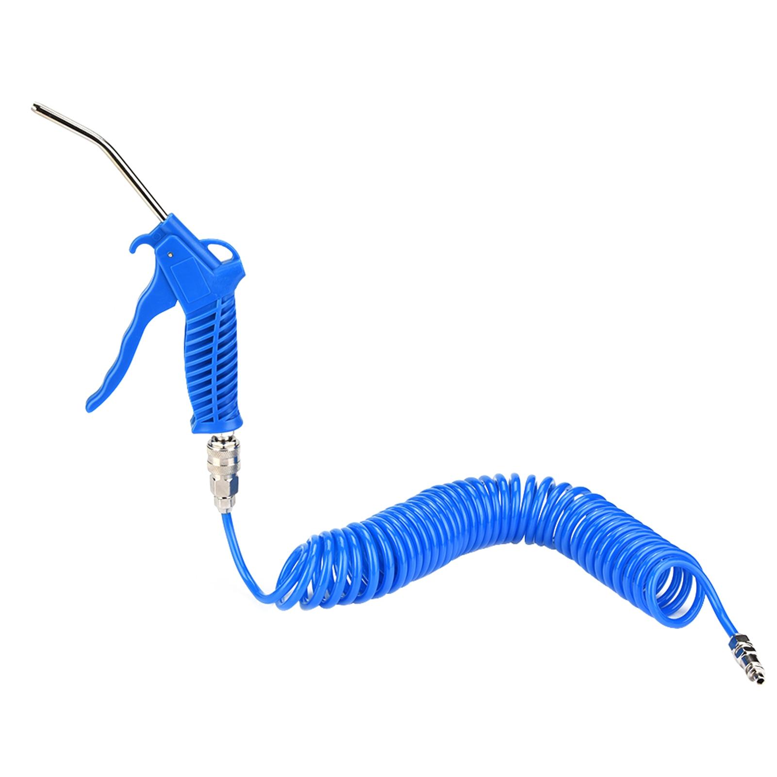 

Blue Air Duster Gun Pneumatic Wind Blowing Kit Set with EU Connector PU Hose