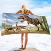 Dinosaur Beach Towel Jurassic World Animal Bath Towel Quick Dry Absorbent Soft Beach Blanket Travel Sport Spa Swim Pool Towels