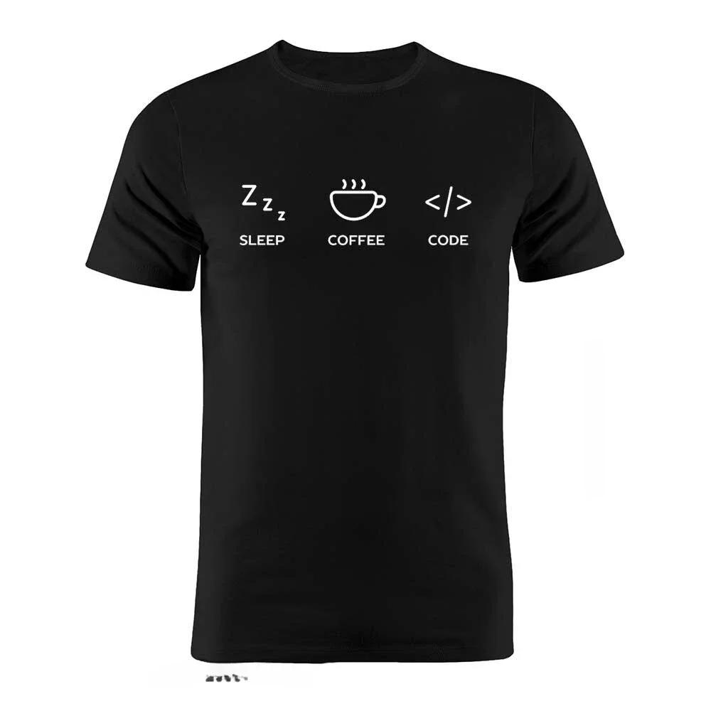 Men's Funny Coder T Shirt  Evolution Developer Programmer Tee Shirts Computer Science Software Engineer Geek Tops Tees
