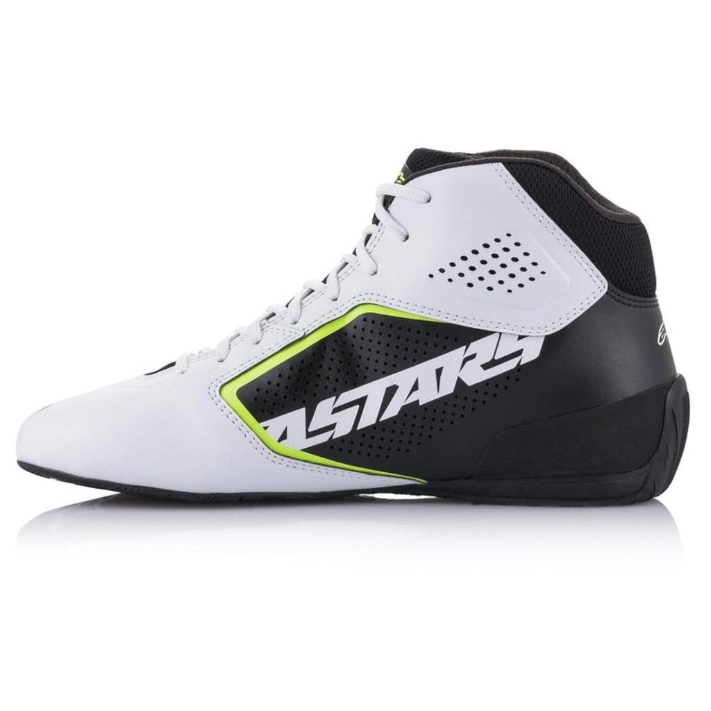 Alpinestars TECH-1 K ST V2 Kart Shoes, White/Blue/Yellow, 7.5 (Product Code: 2711521-215-7.5)