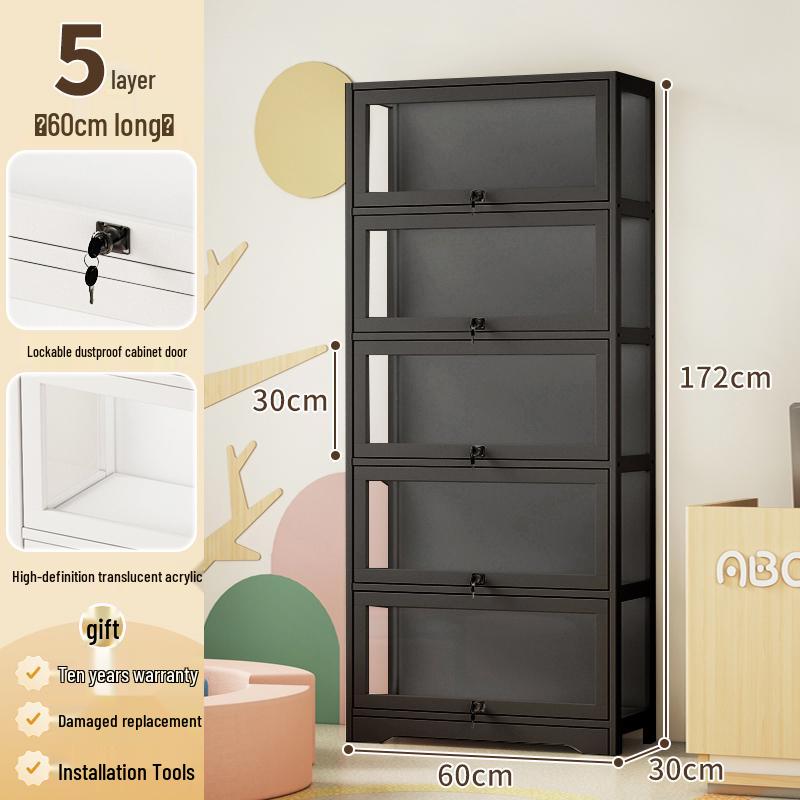 Acrylic Glass Display Cabinet with Lock for Toys and Prizes