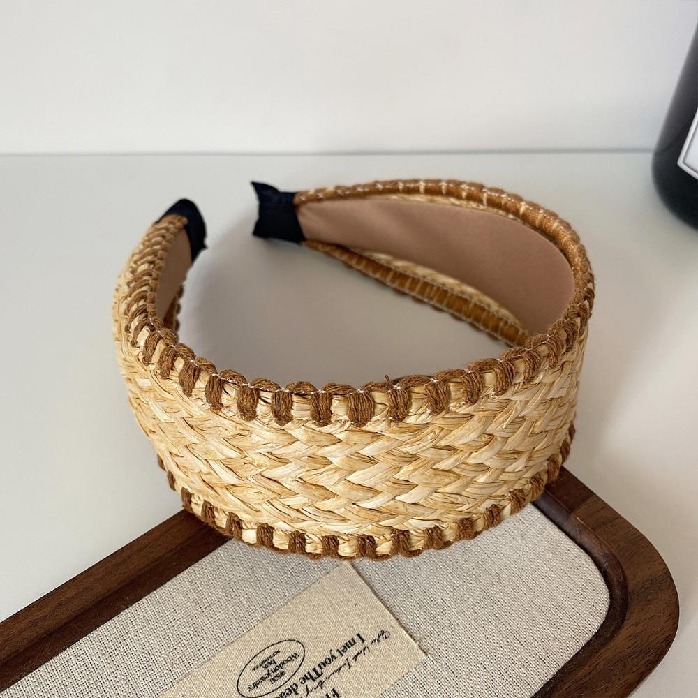 

Woven Raffia Grass Hairband Bohemia Bohemian Style Hair Hoop Fashion Straw Weave Headband Kids