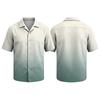 Men's Summer Basic Cuban Collar Shirt Short Sleeve Button Down Casual Lightweight Breathable Fabric Shirt for Everyday Wear