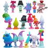 18PCS Trolls Branch Critter Skitter Figure Cool Cute Kawaii Anime Figure Toy Doll Model Decoration room decoration Birthday Gift