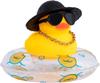Car Rubber Duck Dashboard Yellow Duck Decoration For Car Dashboard Decorations Duck Toy With Swim Ring