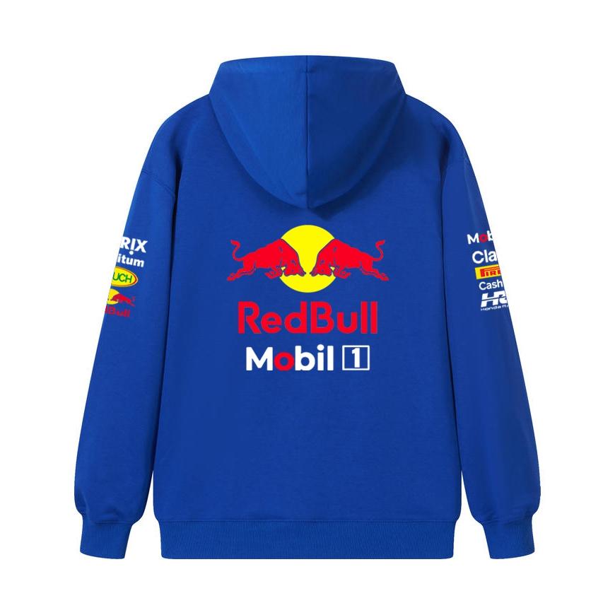 Red Bull F1 Team Zipper Hoodie Verstappen Formula 1 Racing Zipper Sweatshirt Men Women Casual Pullover