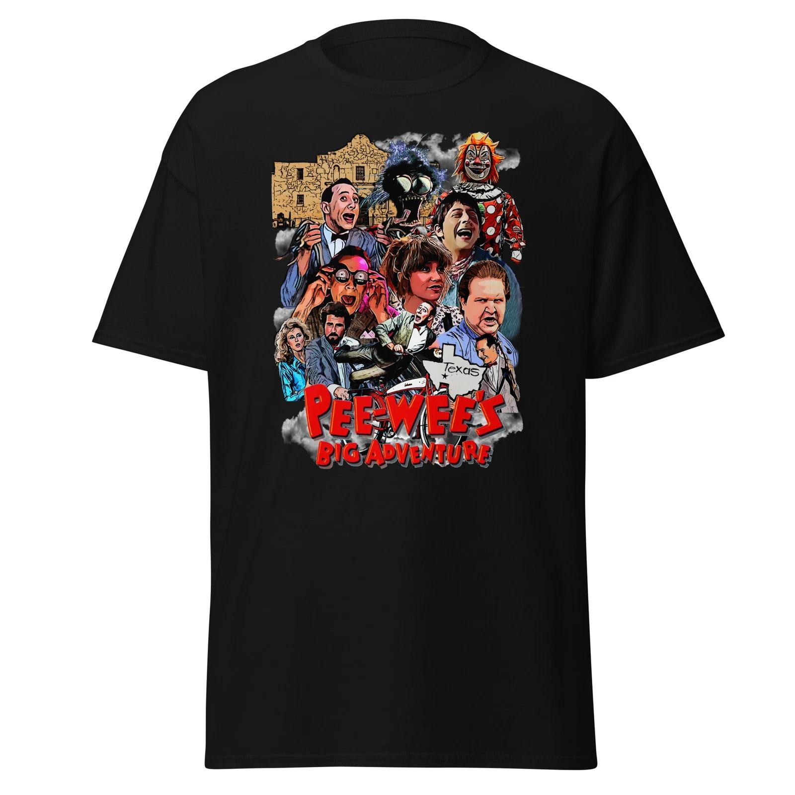 Men s and Women s T-shirts Pee wee herman tee Big adventure 80s movie shirt XXL