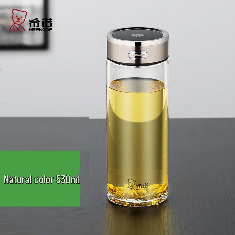 Heenoor XN-L703 Double-Wall Glass Tea Infuser Bottle
