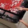 1pc Fitted Sheet Japanese style Cherry Blossoms Polyester Durable Bedding Set Sheet for Home Bedroom Decoration Birthday Gift