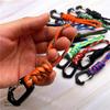 Outdoor Paracord Schlüsselanhänger Lanyard Geflochtenes Nylon Lanyard Hohe Festigkeit Fallschirmschnur Karabiner Handy Rucksack Schlüsselanhänger