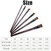 6Pcs/Set Flat Nylon Hair Oil Painting Acrylic Painting Brushes Artist Supplies