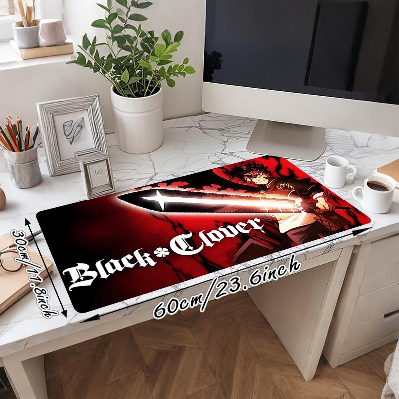 1Pc Black Clover Sword Destiny Gaming Mouse Pad Keyboard Desk Mat Non-slip Rubber Lock Edge Waterproof Computer Mousepad for Office Home Decor Y1145