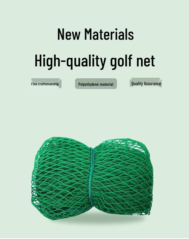 Indoor/Outdoor Golf Practice Net: Knotless, Green Enclosure for Golf and Baseball