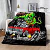 Tales of the Rat Fink Anime Blanket Picnic Blanket Flannel Soft and Comfortable Home Travel Blanket Birthday Gift Bed Blanket
