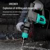 Green Forest 1380W Multifunction Rotary Hammer Drill CN plug (adapter included)