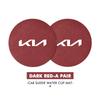 For KIA Car Water Cup Mat Coaster Non-Slip Pad Interior Accessories Ceed Sportage Rio K5 K2 Optima Cerato Venga Sedona