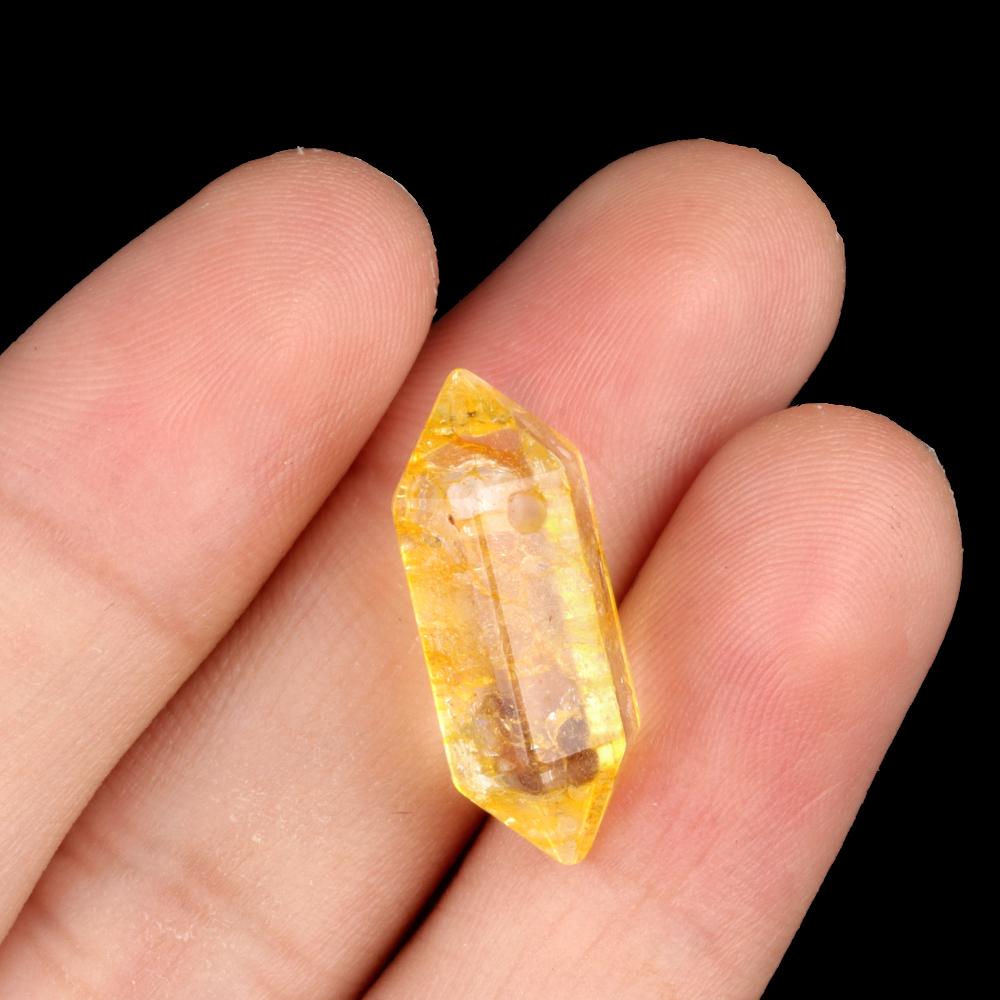 2Pcs Earrings Pendant Natural Stone Hexagonal Column Single-Hole Pendant For Jewelry Making DIY Earrings Necklace Accessory