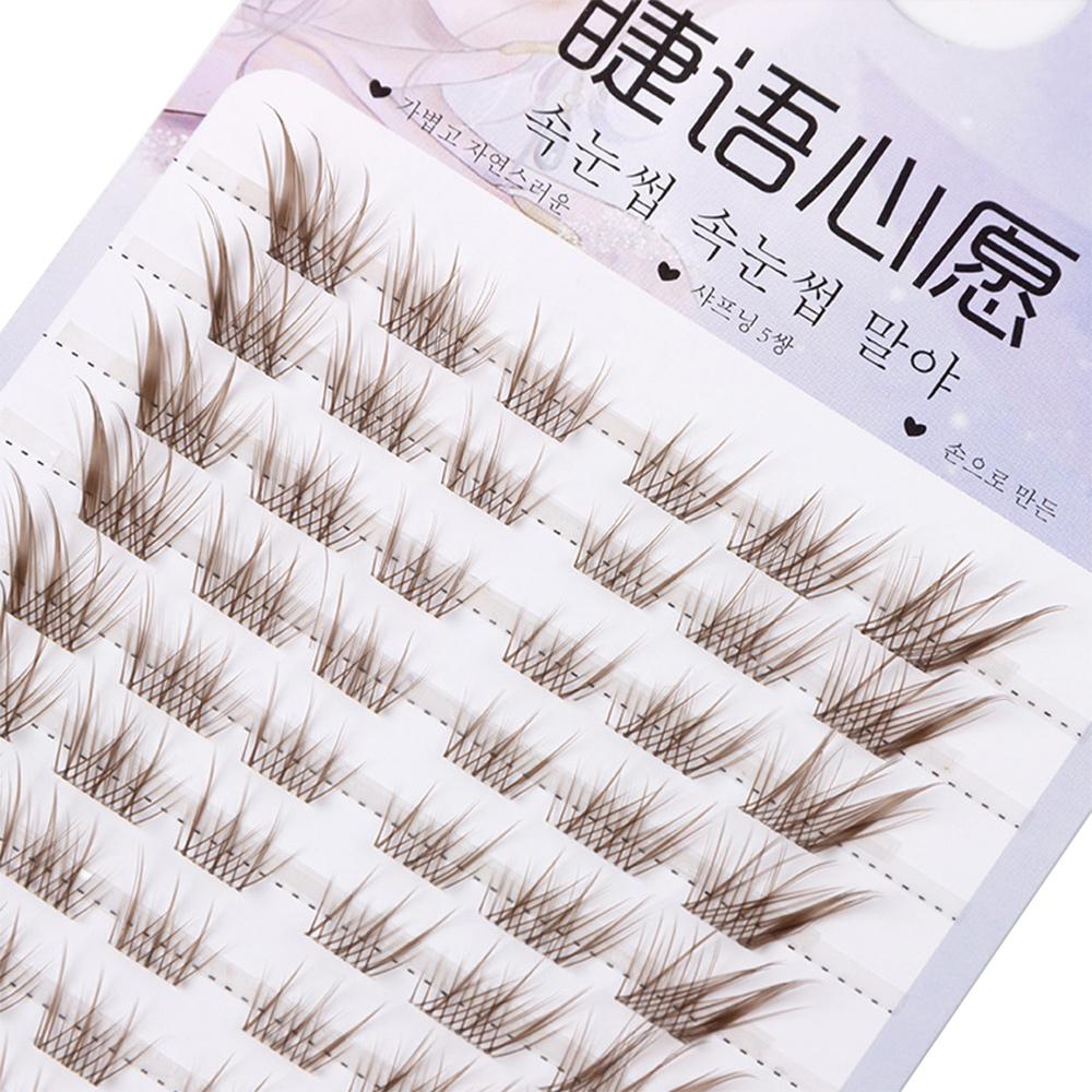 Manga Natural Lashes Clusters Wispy C Curl Individual Lashes  for Eyelash Extensions