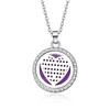In-Stock Aromatherapy Hollow Diamond Pendant Necklace
