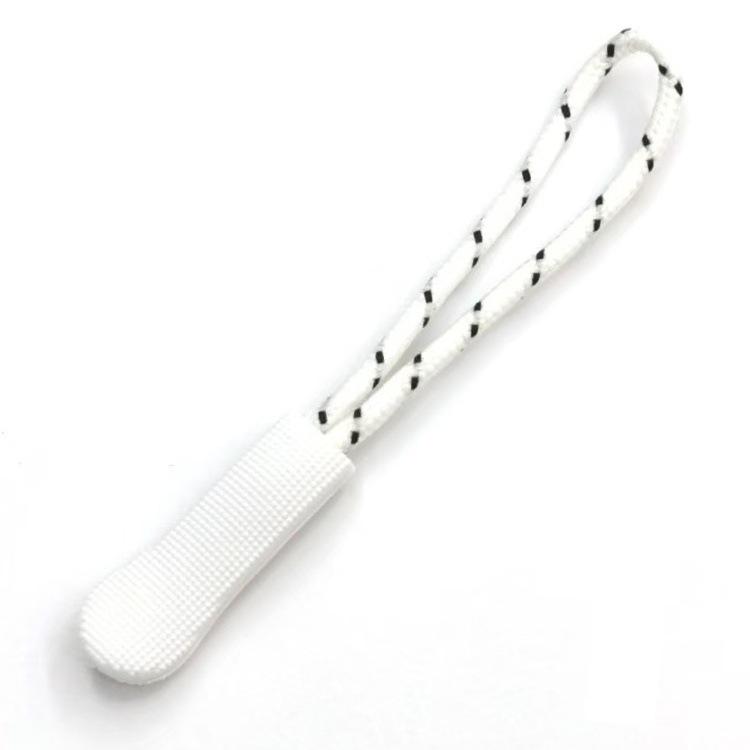 Colored PVC Zipper Pull Rope with Removable Drawstring and Rubber Pull Tab for Bags and Luggage
