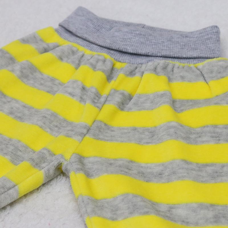 Kid Boy Dívčí Oblečení pro kojence Sametové Zimní Jarní Kalhoty Pruhované Dětské oblečení pro novorozence