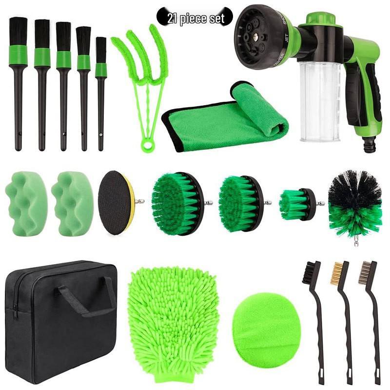 

Набор щеток для дрели для чистки и полировки - Щетинные, круглые и дисковые щетки для ухода за автомобилем и красоты As shown in picture зелёный