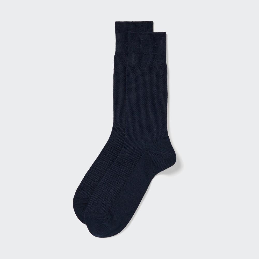 Uniqlo Japanische Supima-Baumwoll-Piqué-Socken