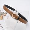 Genuine Leather Belt Versatile Buckle Belt Korean Women's Cowhide Suit Coat Jeans Belt