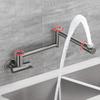 TLXT Wall-Mounted Folding Kitchen Faucet