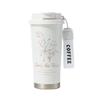 500Ml Stainless Steel Insulated Coffee Mug Portable Thermal Cup Travel Mug With Handle Women Coffee Cold&Hot Cup Vacuum Flask