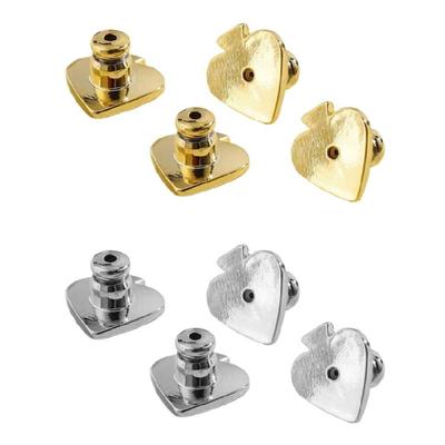 4 Pezzi Tappi di Sicurezza per Orecchini Tappi di Blocco per Orecchini Tappi per Orecchini Tappi a Forma di Cuore Accessori per Gioielli per Orecchie