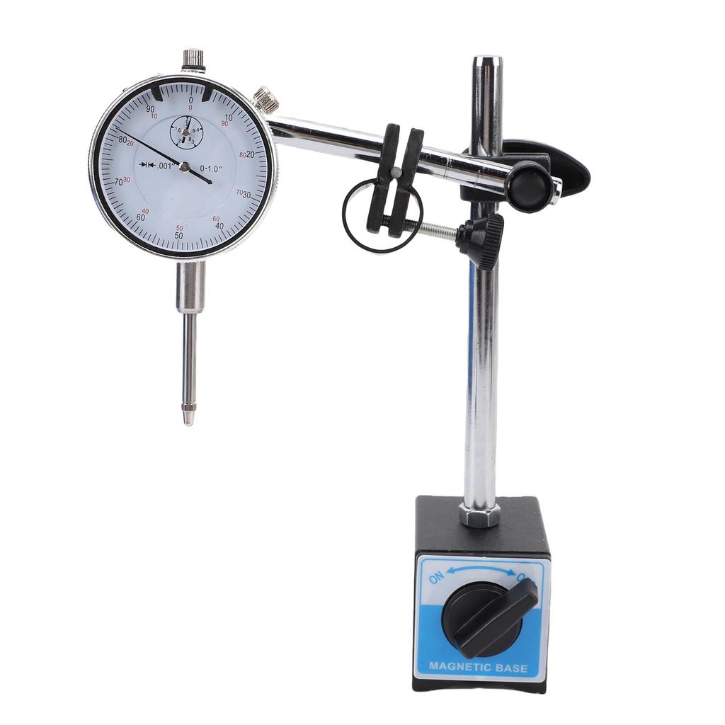 Dial Indicator with Magnetic Base and Point Precision Inspection Set 0 1in 0.001in Precision Magnetic Dial Indicator