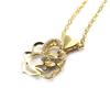 Les Trésors De Lily [M8900] - Gold Plated Necklace 'Rosa Romantica' Golden White (love) - 20x15 Mm